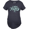 Maternity Funny for Pregnant Women Funny Pregnancy T Shirt | Funny Graphic Pregnancy Tee, Graphic Maternity Wear, Cool Sarcastic Short Sleeve, Animal, Ruched, stretchy, soft, Maternity(Heather Navy – Mermama)