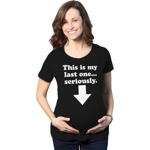 Maternity Funny for Pregnant Women Funny Pregnancy T Shirt | Funny Graphic Pregnancy Tee, Graphic Maternity Wear, Cool Sarcastic Short Sleeve, Animal, Ruched, stretchy, soft, Maternity(Black – Last One)
