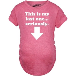 Maternity Funny for Pregnant Women Funny Pregnancy T Shirt | Funny Graphic Pregnancy Tee, Graphic Maternity Wear, Cool Sarcastic Short Sleeve, Animal, Ruched, stretchy, soft, Maternity(Pink – Last One)