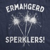 Firework Fourth of July Firecracker Humor Funny T Shirts for Men | Funny T Shirts, Patriotic Apparel for Men, Cool Short Sleeve, Soft Cotton Blend, Novelty Tees for Guys(Heather Navy – Sperklers)