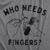 Firework Fourth of July Firecracker Humor Funny T Shirts for Men | Funny T Shirts, Patriotic Apparel for Men, Cool Short Sleeve, Soft Cotton Blend, Novelty Tees for Guys(Dark Heather Grey – Fingers)