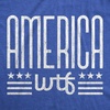 Womens America WTF T Shirt Funny Patriotic July 4th Novelty Tee | Funny T Shirts, Patriotic Tops for Women, Cool Sarcastic Top, Soft Cotton Blend, Women’s Novelty Tees(Heather Royal)