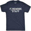 Firework Fourth of July Firecracker Humor Funny T Shirts for Men | Funny T Shirts, Patriotic Apparel for Men, Cool Short Sleeve, Soft Cotton Blend, Novelty Tees for Guys(Heather Navy – Staff)