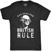 Too Cool for British Rule Fourth of July Funny T Shirts for Men | Funny T Shirts, Patriotic Apparel for Men, Cool Short Sleeve, Soft Cotton Blend, Novelty Tees for Guys(Heather Black – Too Cool)