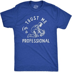 Trust Me Im A Professional Fourth of July Funny T Shirts for Men | Funny T Shirts, Patriotic Apparel for Men, Cool Sarcastic Short Sleeve, Soft Cotton Blend, Novelty Tees for Guys(Heather Royal)