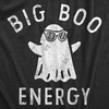 Halloween Mens T-Shirt Big Boo Energy Funny Bed Sheet Ghost Tees | Funny T Shirts, Halloween Apparel for Men, Cool Sarcastic Short Sleeve, Soft Cotton Blend, Novelty Tees for Guys(Heather Black – Boo)