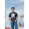 Halloween Mens T-Shirt Splattered Rib Cage Cool Skeleton Tees | Funny T Shirts, Halloween Apparel for Men, Cool Short Sleeve, Soft Cotton Blend, Novelty Tees for Guys