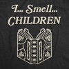 Halloween Womens T-Shirt I Smell Children Funny Witch Graphic Tee | Funny T Shirts, Halloween Tops for Women, Cool Movie Top, Soft Cotton Blend, Women’s Novelty Tees(Heather Black)