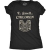 Halloween Womens T-Shirt I Smell Children Funny Witch Graphic Tee | Funny T Shirts, Halloween Tops for Women, Cool Movie Top, Soft Cotton Blend, Women’s Novelty Tees(Heather Black)