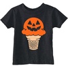 Toddler T Shirts Jack O Lantern Ice Cream Cone Tee for Young Kids | Funny Kids Shirts, Halloween Apparel for Toddler, Cool Food Apparel, Super Soft Blend, Childrens Graphic Tees