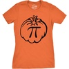 Womens Pumpkin Pi Funny Math Shirt PieThanksgiving Fall T Shirt | Funny T Shirts, Halloween Tops for Women, Cool Thanksgiving Top, Science, Soft Cotton Blend, Women’s Novelty Tees(Orange)