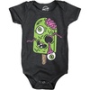 Zombie Ice Cream Cone Baby Bodysuit Halloween Jumper For Infants | Funny Onesies, Halloween Clothes for Baby, Cool Food Onesie, Zombie, Super soft blend, Novelty Onesie