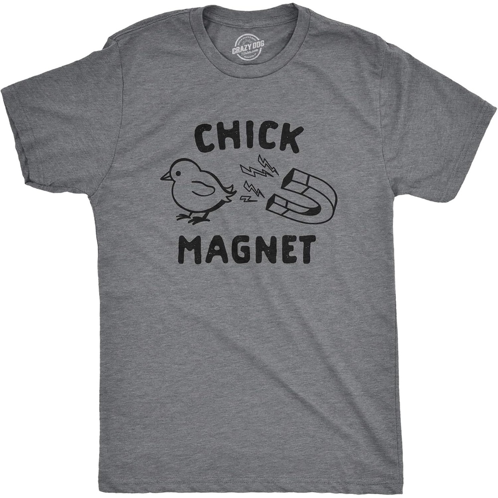 image:imageFunny Easter Bunny Perfect Baskets Sarcastic T Shirts for Men Funny T Shirts Easter Apparel for Men Cool Animal Short Sleeve Soft Cotton Blend Novelty Tees for GuysDark Heather Grey Chick Magnet