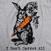 Easter Bunny Graphic Novelty Humor Funny T Shirts for Men | Funny T Shirts, Easter Apparel for Men, Cool Animal Short Sleeve, Soft Cotton Blend, Novelty Tees for Guys(Light Heather Grey – Dont Carrot)