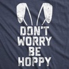 Easter Bunny Graphic Novelty Humor Funny T Shirts for Men | Funny T Shirts, Easter Apparel for Men, Cool Animal Short Sleeve, Soft Cotton Blend, Novelty Tees for Guys(Heather Navy – Be Hoppy)