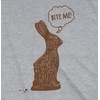 Easter Bunny Graphic Novelty Humor Funny T Shirts for Men | Funny T Shirts, Easter Apparel for Men, Cool Animal Short Sleeve, Soft Cotton Blend, Novelty Tees for Guys(Light Heather Grey – Bite Me)