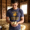 Funny Easter Bunny Perfect Baskets Sarcastic T Shirts for Men | Funny T Shirts, Easter Apparel for Men, Cool Animal Short Sleeve, Soft Cotton Blend, Novelty Tees for Guys(Heather Navy – Distracted By Chicks)