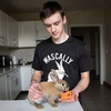Funny Easter Bunny Perfect Baskets Sarcastic T Shirts for Men | Funny T Shirts, Easter Apparel for Men, Cool Animal Short Sleeve, Soft Cotton Blend, Novelty Tees for Guys(Heather Black – Wascally Rabbit)