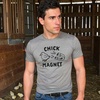 Funny Easter Bunny Perfect Baskets Sarcastic T Shirts for Men | Funny T Shirts, Easter Apparel for Men, Cool Animal Short Sleeve, Soft Cotton Blend, Novelty Tees for Guys(Heather Black – Chick Magnet)