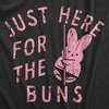 Funny Easter Bunny Perfect Baskets Sarcastic T Shirts for Men | Funny T Shirts, Easter Apparel for Men, Cool Animal Short Sleeve, Soft Cotton Blend, Novelty Tees for Guys(Heather Black – Here for Buns)