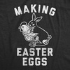 Funny Easter Bunny Perfect Baskets Sarcastic T Shirts for Men | Funny T Shirts, Easter Apparel for Men, Cool Animal Short Sleeve, Soft Cotton Blend, Novelty Tees for Guys(Heather Black – Making Easter Eggs)