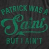 Funny Saint Patricks Day Hilarious Graphic Humor T Shirts for Men | Funny T Shirts, Saint Patrick’s Day Apparel for Men, Cool Short Sleeve, Soft Cotton Blend, Novelty Tees for Guys(Heather Black – Patrick Saint)