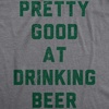 Funny Saint Patricks Day Hilarious Graphic Humor T Shirts for Men | Funny T Shirts, Saint Patrick’s Day Apparel for Men, Cool Short Sleeve, Soft Cotton Blend, Novelty Tees for Guys(Dark Heather Grey – Good at Drinking)