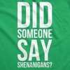 Funny Saint Patricks Day Hilarious Graphic Humor T Shirts for Men | Funny T Shirts, Saint Patrick’s Day Apparel for Men, Cool Short Sleeve, Soft Cotton Blend, Novelty Tees for Guys(Heather Green – Say Shenanigans)