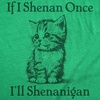 If I Shenan Once Ill Shenangian Saint Patricks Day Shirts for Men | Funny T Shirts, Graphic Apparel for Men, Cool Sarcastic Short Sleeve, Soft Cotton Blend, Novelty Tees for Guys