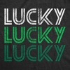 Mens Saint Patricks T Shirt Funny Irish Tees Cool Party Tees | Funny T Shirts, Graphic Apparel for Men, Cool Drinking Short Sleeve, Sarcastic, Soft Cotton Blend, Novelty Tees for Guys(Heather Black – Lucky 3x)
