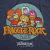Womens Fraggle Rock T-Shirt 80s Cute Licensed Vintage Funny Tees | Licensed Jim Henson Tee, Vintage 80s TV Tee, Cool Fan Merch, Official Fraggle Rock Apparel, Retro Novelty Tees for Women,(Heather Navy – Fraggle Rock Logo)