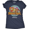 Womens Fraggle Rock T-Shirt 80s Cute Licensed Vintage Funny Tees | Licensed Jim Henson Tee, Vintage 80s TV Tee, Cool Fan Merch, Official Fraggle Rock Apparel, Retro Novelty Tees for Women,(Heather Navy – Fraggle Rock Logo)