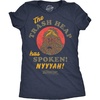 Womens Fraggle Rock T-Shirt 80s Cute Licensed Vintage Funny Tees | Licensed Jim Henson Tee, Vintage 80s TV Tee, Cool Fan Merch, Official Fraggle Rock Apparel, Retro Novelty Tees for Women,(Heather Navy – Trash Heap Spoken)