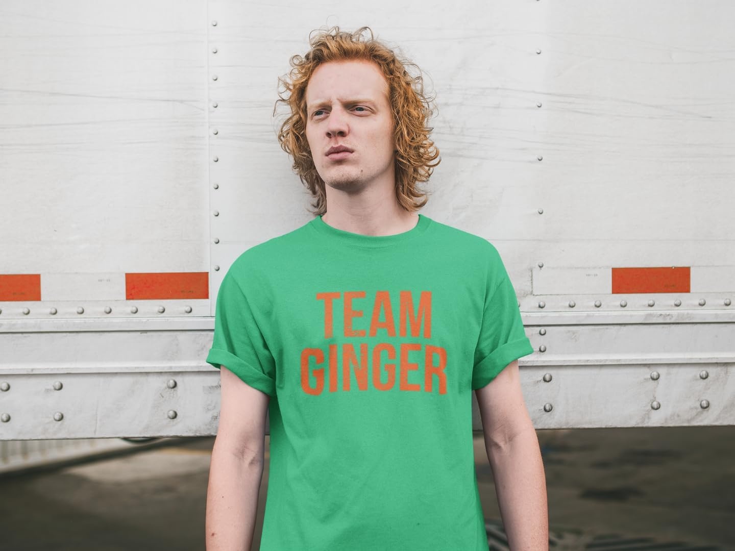 image:imageFunny Saint Patricks Day Hilarious Graphic Humor T Shirts for MenHeather Green Team Ginger