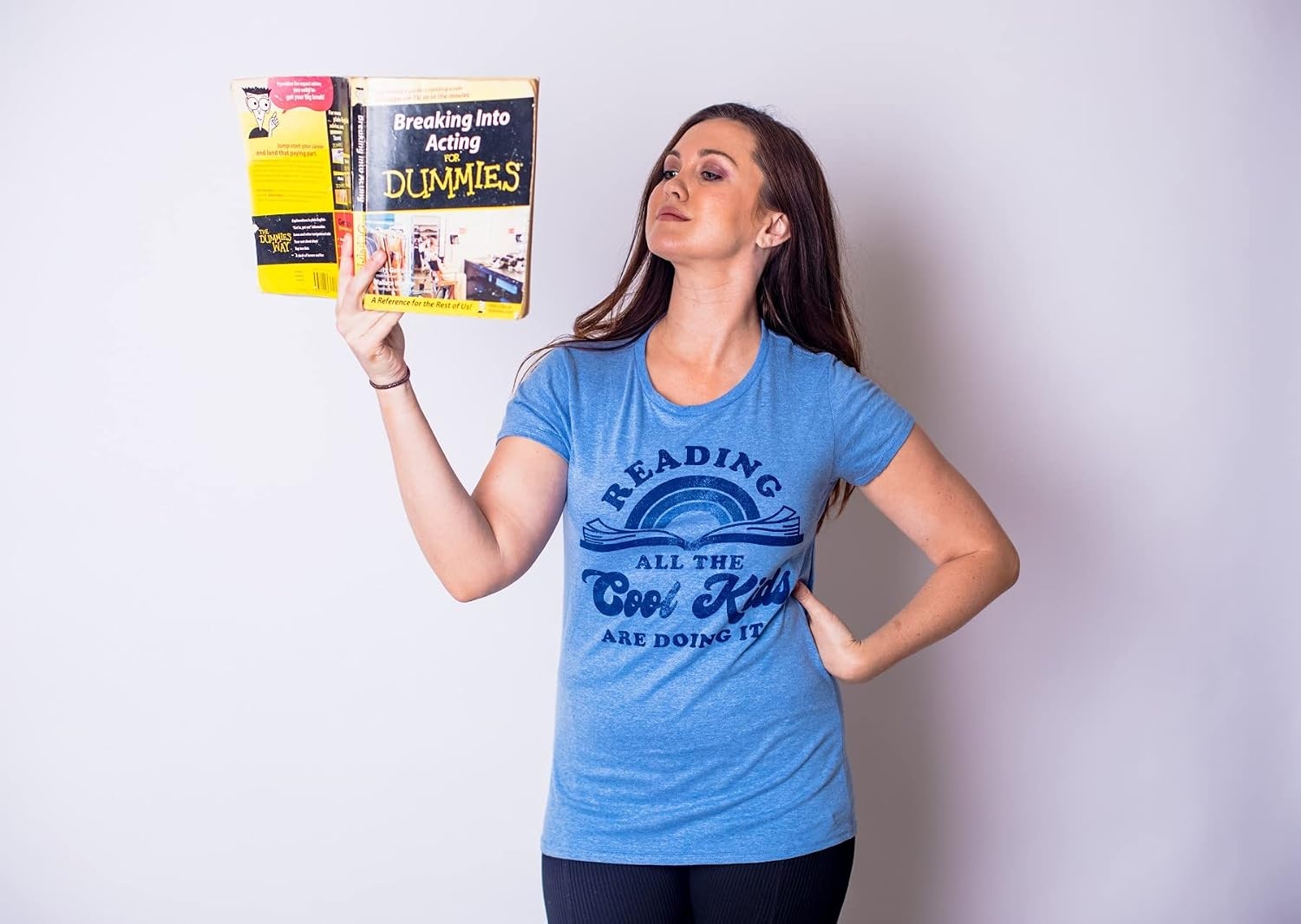 image:imageFunny Womens TShirts Sarcastic Tees for Cool Ladies with SassHeather Light Blue Reading Cool Kids