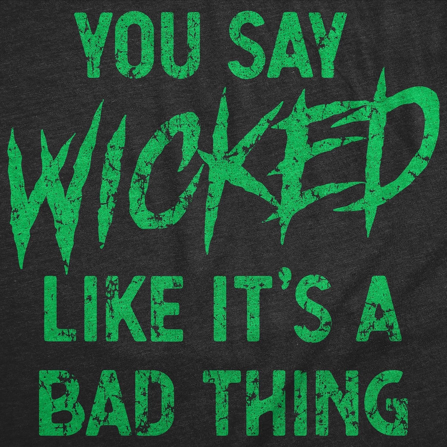 image:imageHalloween Womens TShirt Wicked Witch Witches Cute Spooky TeesHeather Black Say Wicked