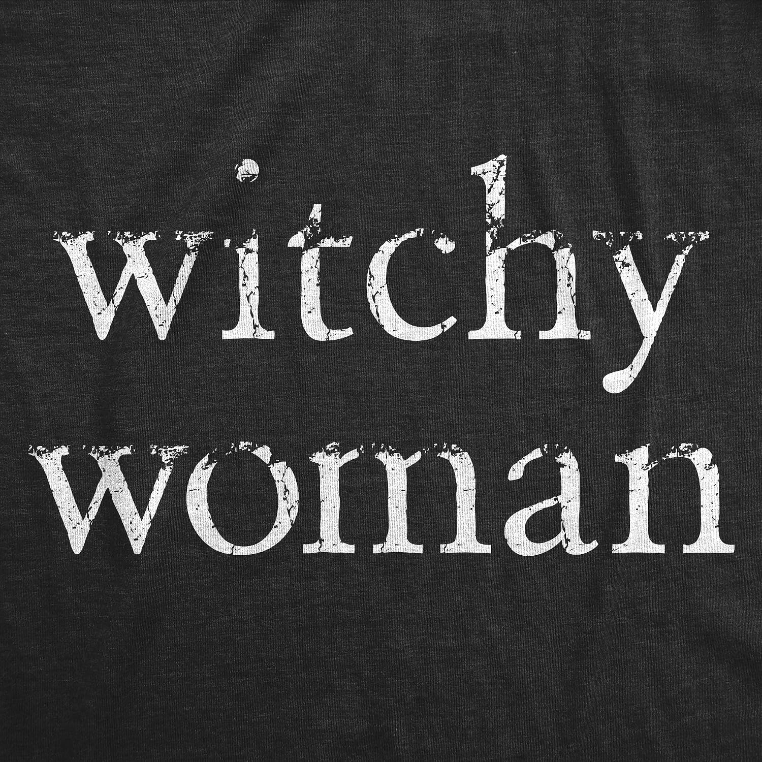 image:imageHalloween Womens TShirt Wicked Witch Witches Cute Spooky TeesHeather Black Witchy Woman