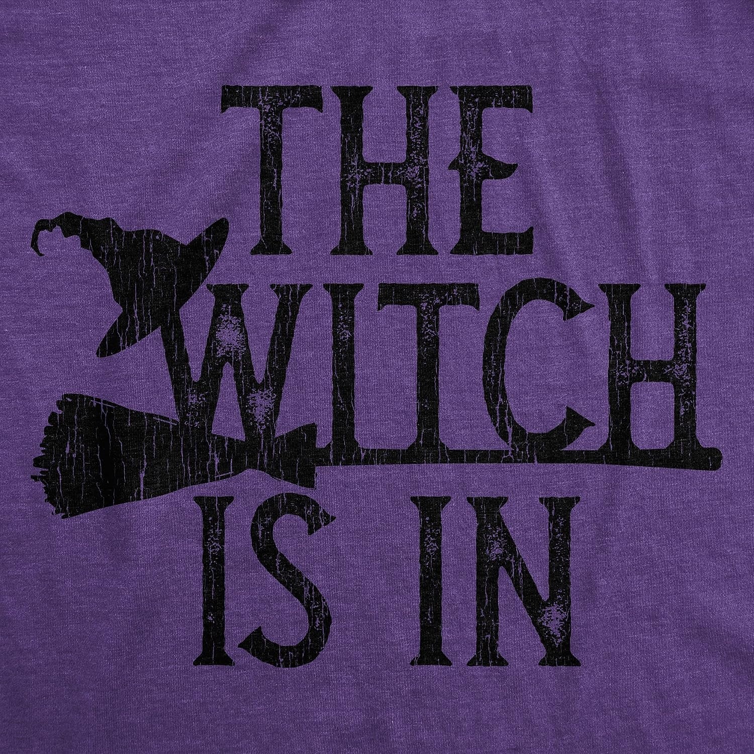 image:imageHalloween Womens TShirt Wicked Witch Witches Cute Spooky TeesHeather Purple Witch is in