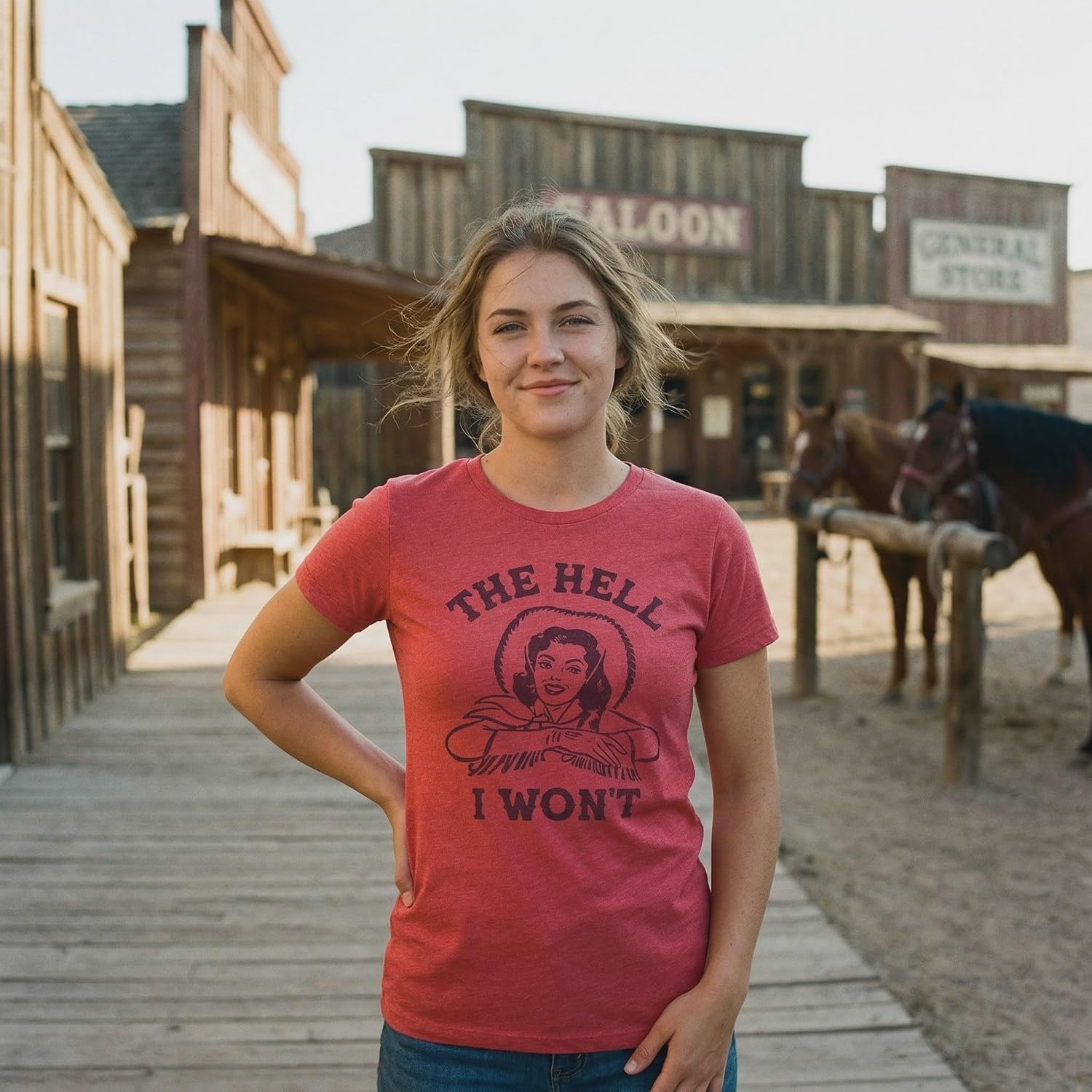 image:imageHalloween Womens TShirt Wicked Witch Witches Cute Spooky TeesHeather Red Hell I Wont