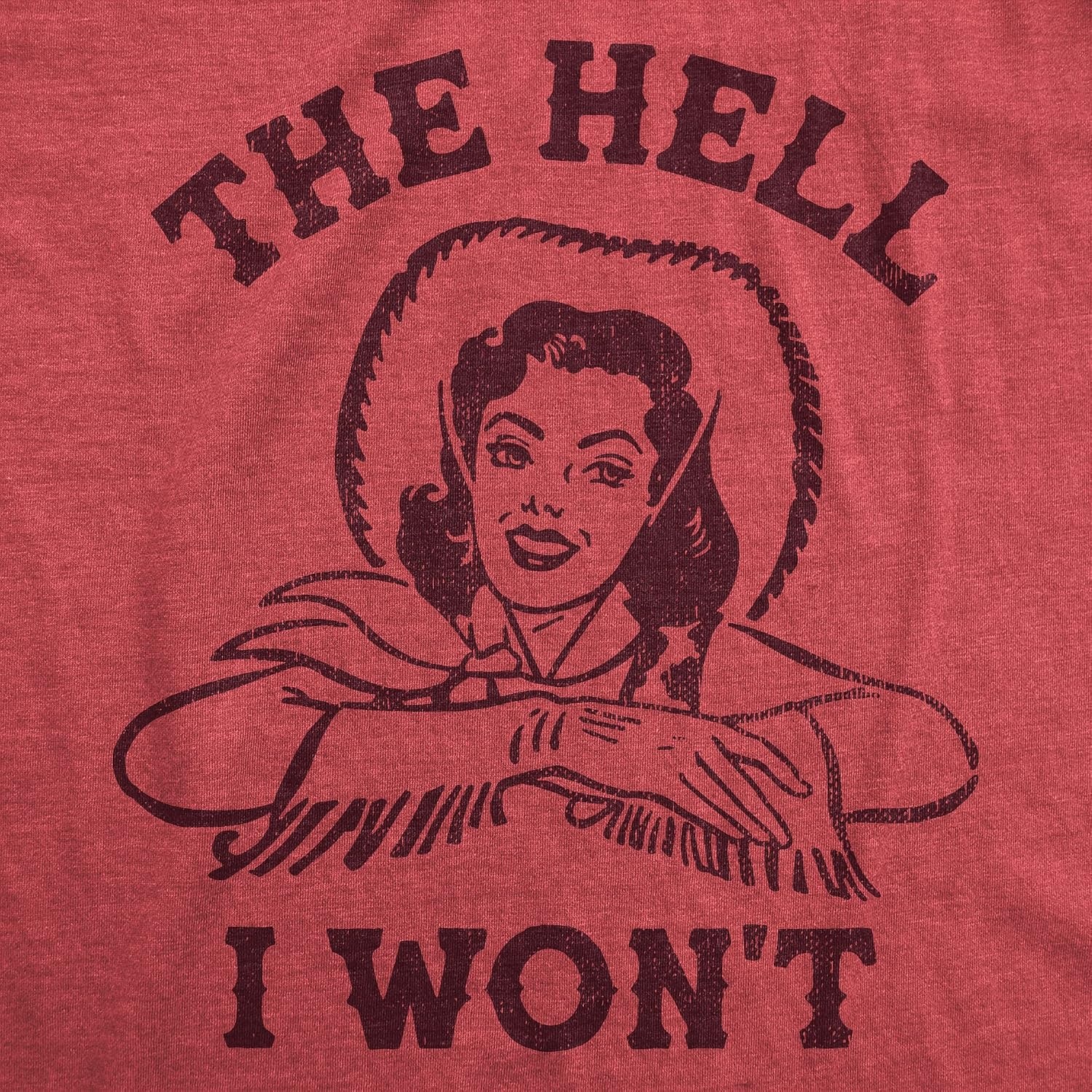 image:imageHalloween Womens TShirt Wicked Witch Witches Cute Spooky TeesHeather Red Hell I Wont