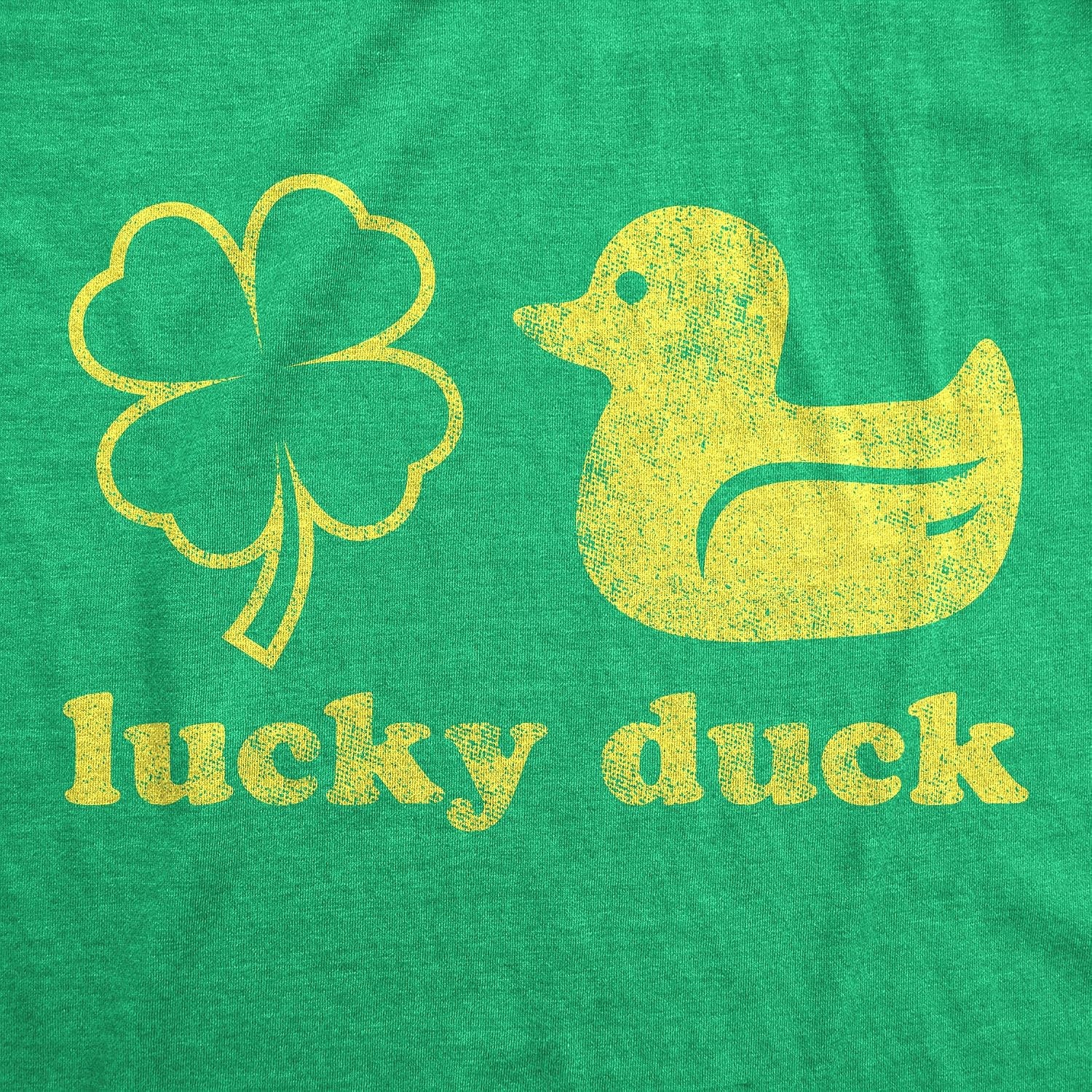 image:imageSaint Patricks Day Partying Parade Graphic Funny T Shirts for MenHeather Green Lucky Duck