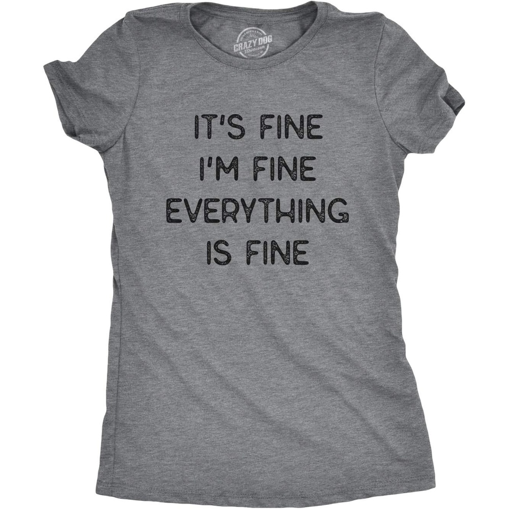 image:imageFunny Womens TShirts Sarcastic Tees for Cool Ladies with SassDark Heather Grey Fine