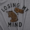 Candy Chocolate and Candy Easter Funny Graphic T Shirt for Women(Dark Heather Grey – Losing My Mind)
