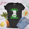 Candy Chocolate and Candy Easter Funny Graphic T Shirt for Women(Heather Black – Grass Dealer)