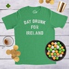 Day Drunk for Ireland Saint Patricks Day Funny T Shirts for Men(Heather Green)