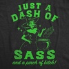 Funny Womens T-Shirts Sarcastic Tees for Cool Ladies with Sass(Heather Black – Dash of Sass)