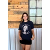 Funny Womens T-Shirts Sarcastic Tees for Cool Ladies with Sass(Heather Navy – Floaty Potatoes)