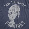 Funny Womens T-Shirts Sarcastic Tees for Cool Ladies with Sass(Heather Navy – Floaty Potatoes)