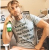 Mens T Shirts Funny Sarcastic Humor Adult Joke Tees for Guys(Dark Heather Grey – Still Talking)
