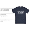 Mens T Shirts Funny Sarcastic Humor Adult Joke Tees for Guys(Heather Navy – Read Shirt)
